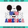Mickey 4Th Of July America Svg