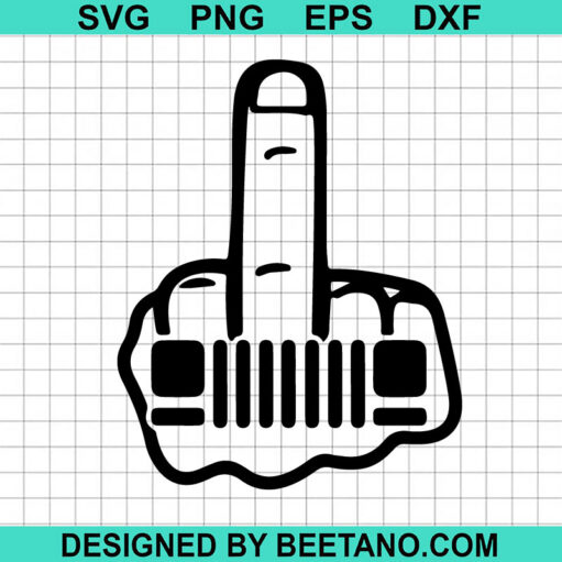 Jeep Middle Finger Svg
