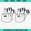 Mr And Mrs Wedding Ring Finger Svg