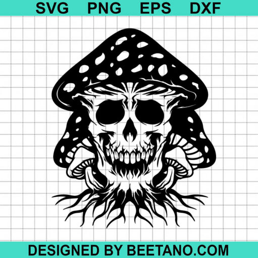 Skull Mushroom SVG