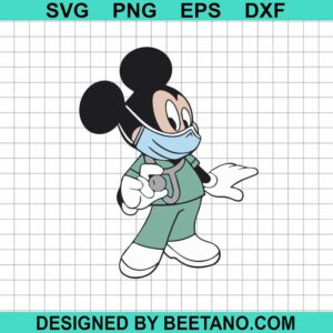 Mickey Mouse Nurse Svg