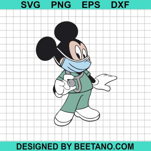 Mickey Mouse Nurse SVG