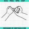 Father And Child Pinky Promise Svg