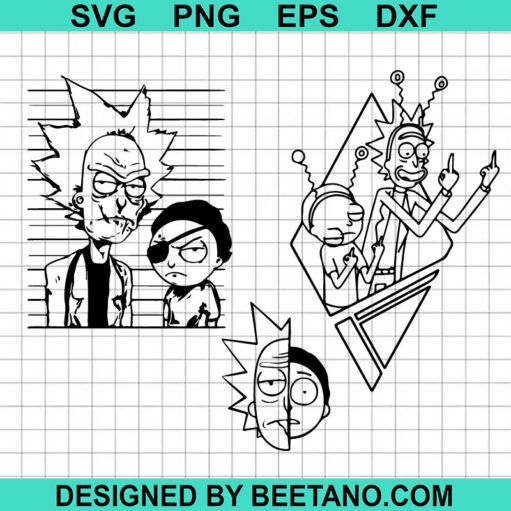 Rick And Morty SVG, Rick And Morty Middle Finger SVG, Funny SVG, Rick Face SVG