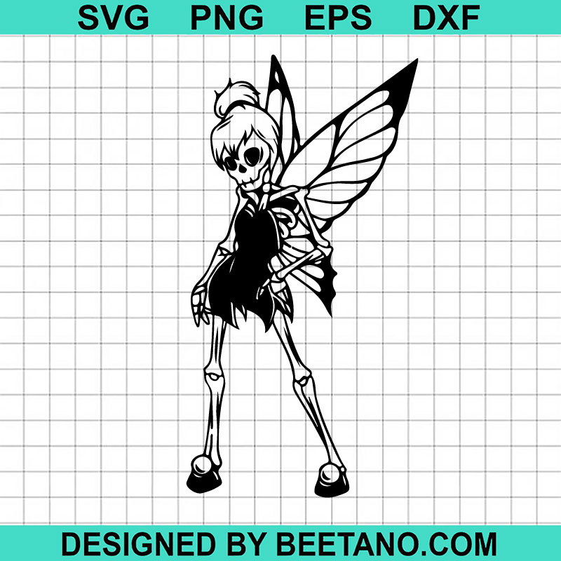 Fairy Skeleton SVG, Mystical Fairy SVG, Magical Tinkerbell SVG ...