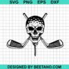 Golf Skull Dad Svg