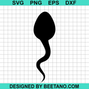 Black Sperm SVG, Human Sperm SVG, Funny SVG, Cartoon Sperm SVG