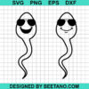 Sperm With Sunglasses Svg