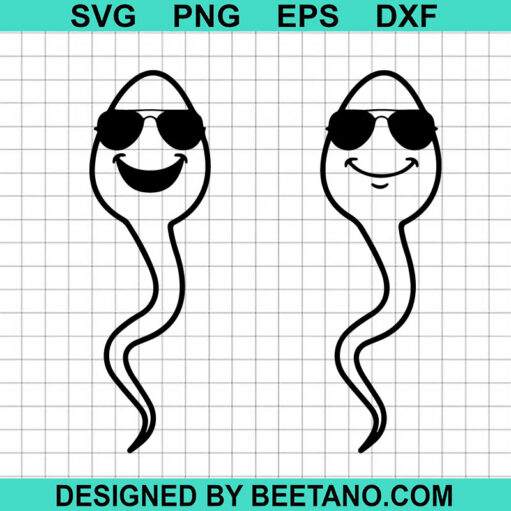 Sperm With Sunglasses Svg