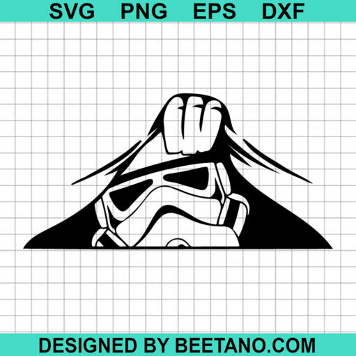 Storm Trooper Peeking SVG