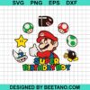 Super Birthday Boy Mario Svg