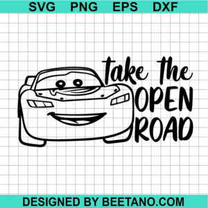 Mcqueen Lightning Car Take The Open Road Svg