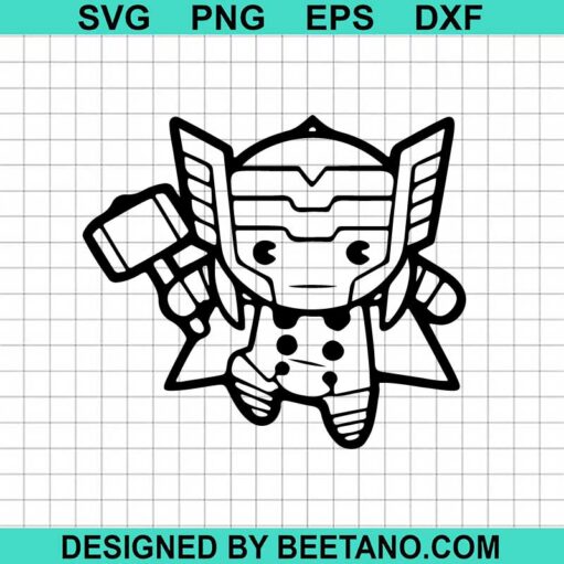 Chibi Thor Svg