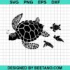 Mommy Turtle And Child Svg