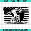 Us Flag Cow Svg