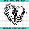Uvalde Strong Floral Heart Svg