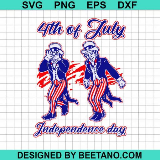 Independence Day Uncle Sam Griddy SVG