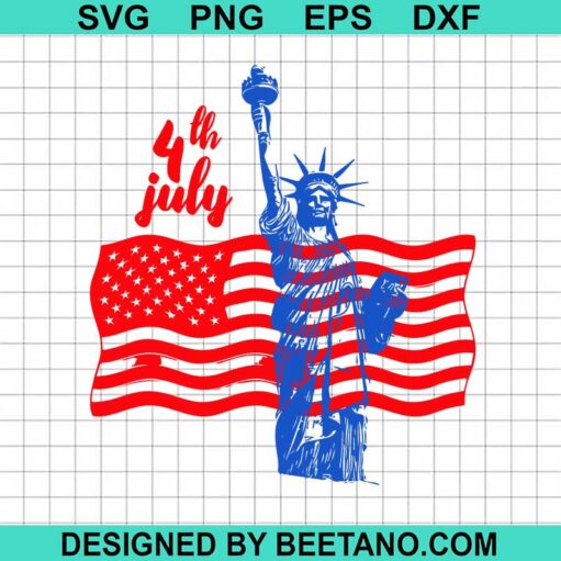 4th Of July Statue Of Liberty SVG