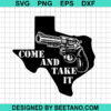 Texas State With Gun Svg