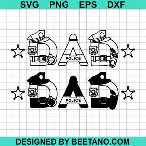 Police Dad Svg