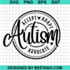 Autism Accept Adapt Advocate Svg