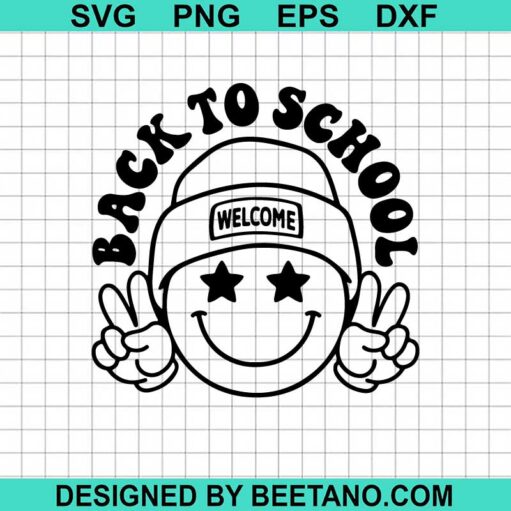Back To School Smiley Face SVG