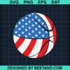 Us Flag Basketball Svg