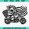 Us Flag Biker Skull Svg