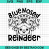 Blue Nosed Reindeer Svg