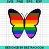 Rainbow Butterfly Svg
