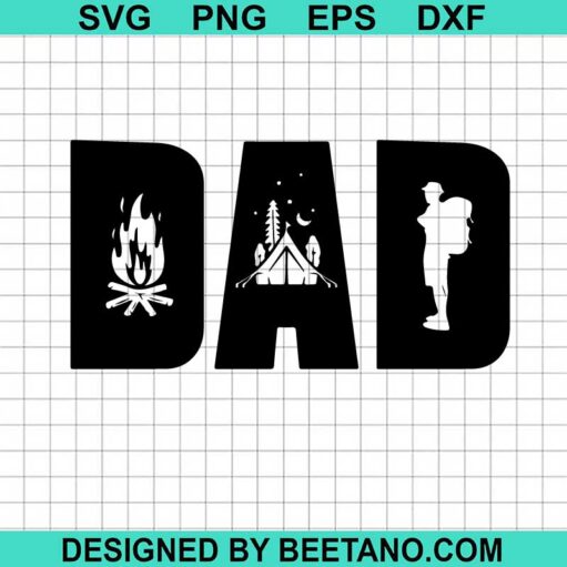 Camping Dad SVG
