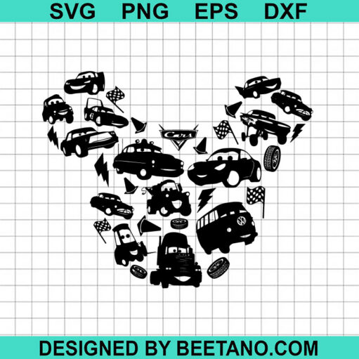 Disney Mouse Mcqueen Car Svg