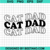 Retro Cat Dad Svg