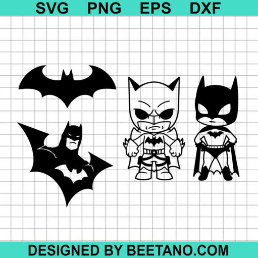 Chibi Batman Svg