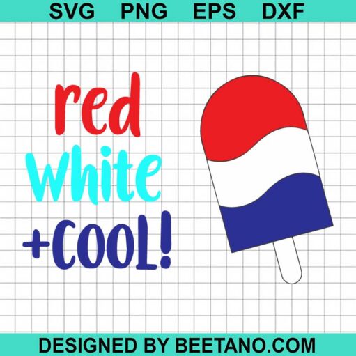 Red White Cool SVG