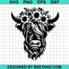 Cow Flower Crown Svg