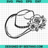 Floral Cowboy Hat Svg