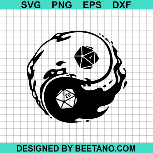 D&Amp;D Yin Yang D20 Svg