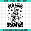 Red White And Rawr Svg