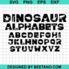 Dinosaur Alphabet Svg