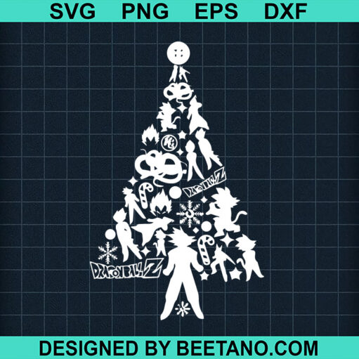 Dragon Ball Christmas Tree Svg