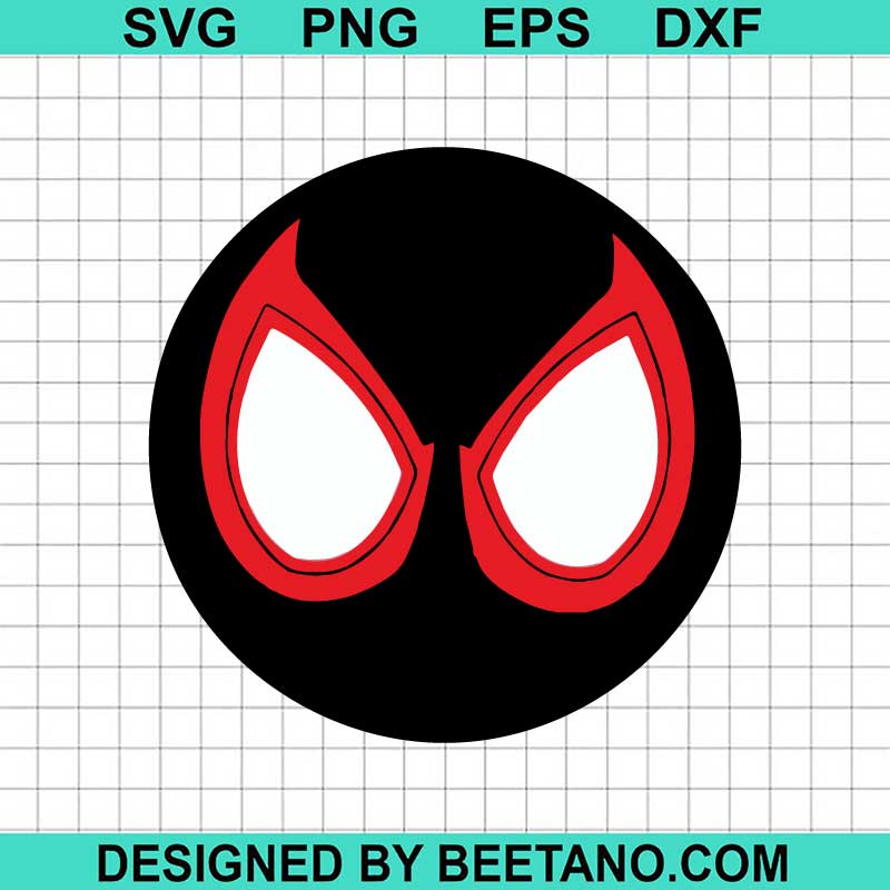 Miles Morales Mask SVG, Miles Morales Head SVG, Spiderman SVG ...