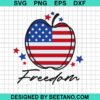 4Th Of July Freedom Apple Svg