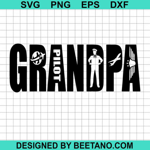 Pilot Grandpa SVG