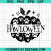 Halloween Pumpkin Dog Paw Svg