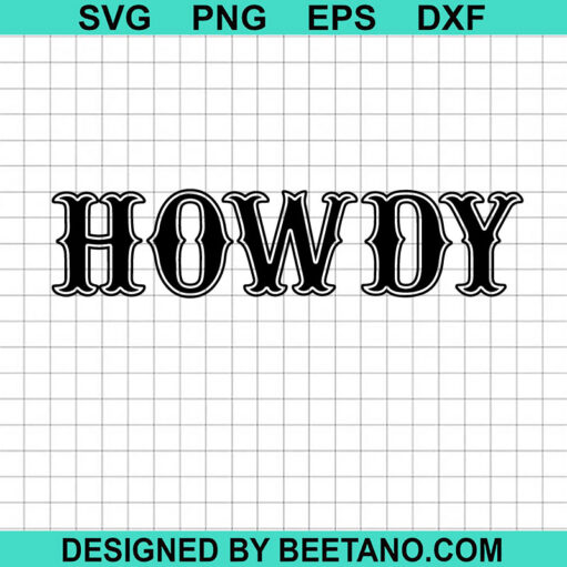 Howdy Cowboy Western SVG