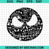Jack Skellington Face Svg