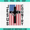 Usa Flag Jesus Cross Svg