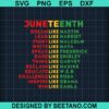 Juneteenth Dream Like Leaders Svg