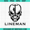 Lineman Skull Svg